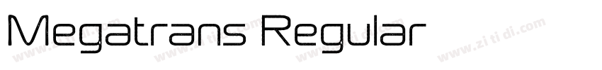 Megatrans Regular字体转换